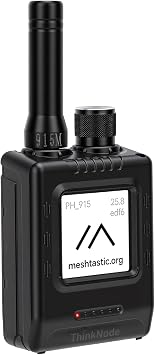 LoRa Meshtastic Devices ThinkNode M5 with GPS ESP32-S3 Module | 1.54 E-Ink Display SX1262 Wireless Module 4M Flash 8MB PSRAM 915MHz Antenna 1200mAh Battery for Outdoor Adventures