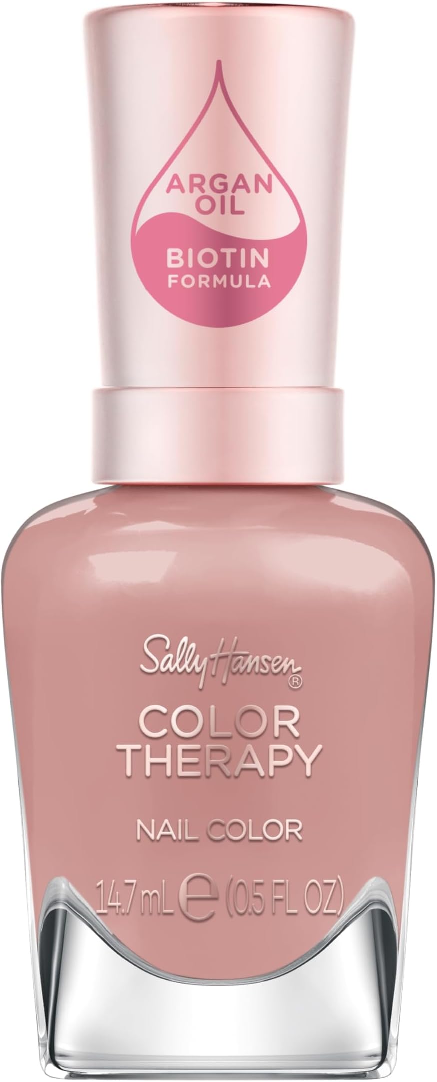 Color Therapy Nail Polish | Biotin, Argan Oil, Long Lasting, Healthy Nails, Nail Strengthener, Opaque | 199 Eiffel in Love | Mauve Pink Nail Color