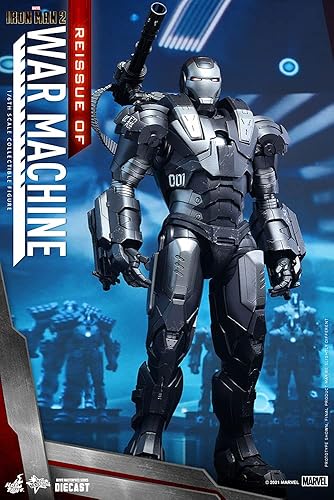 Miniatura 3 de Hot Toys Máquina de guerra 16 - Iron Man 2 plata