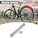 X AUTOHAUX 36 Pcs 14G J Bend 263mm x 2mm Bike Bicycle Spokes with Nipples Steel Silver Tone