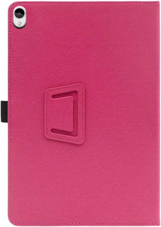 Compatible with Kruger Matz Eagle 1073 11.4-INCH Tablet case, Full Coverage Ultra Slim PU Leather Cover Case Folding Stand Cover Protective Tablet Cover with Hand Strap Magnet (Rose)