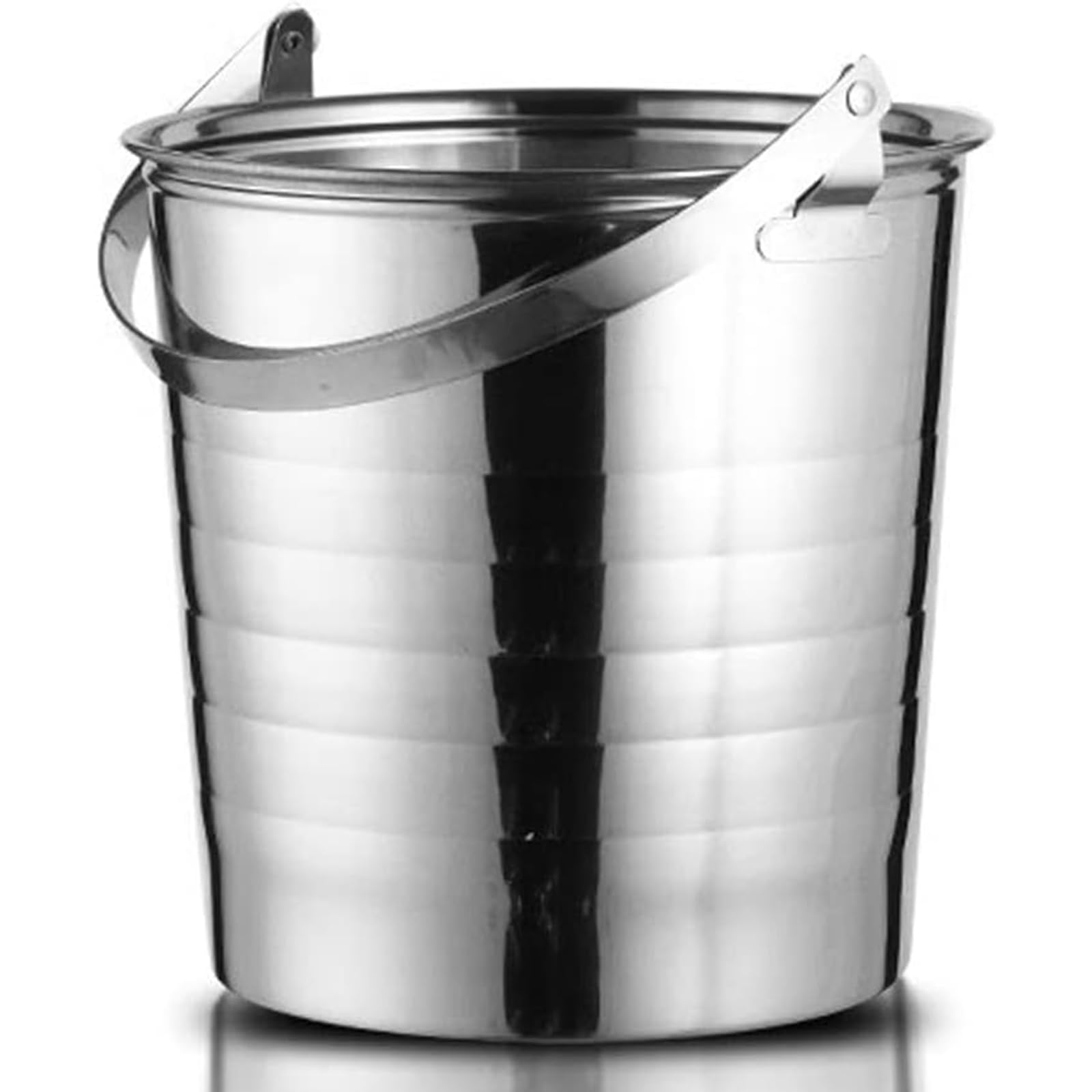 Cubitera Botella Vino Contenedor de Hielo de Gran Capacidad Cubierta de Hielo de Acero Inoxidable con Aislamiento con bañera de Bebidas portátiles y cómodas
