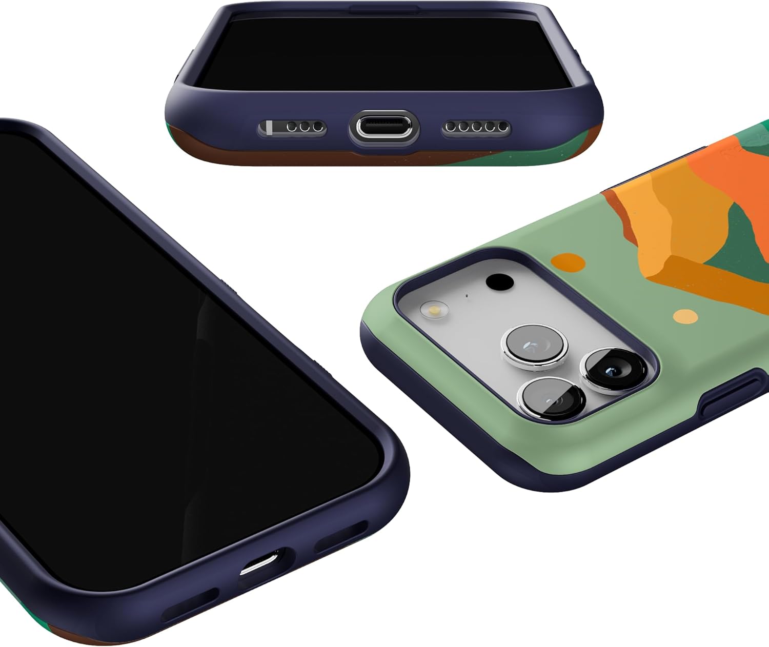Casely iPhone 17 Pro Case | Endless Peaks | Colorblock Mountain | Bold Protective Design | Compatible with MagSafe