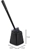 ATA HOME Silicone WC Toilet Bathroom Brush Toilet Brush Black Square