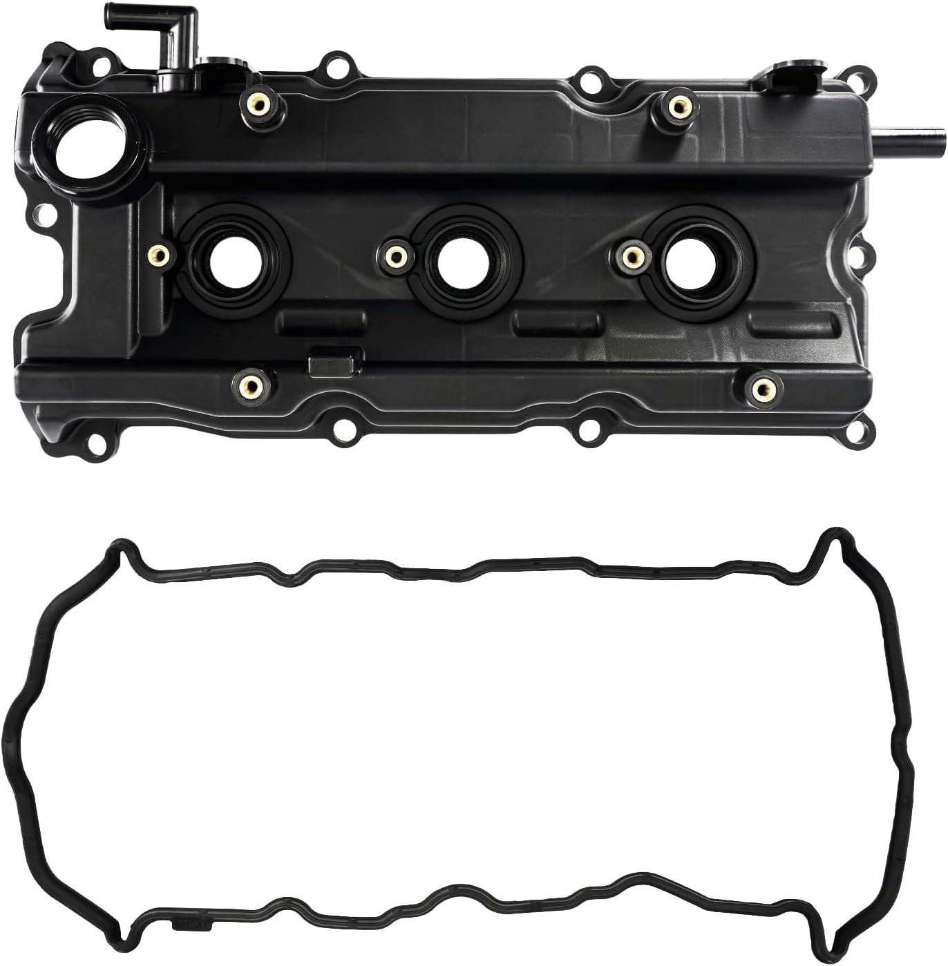 PHILTOP Engine Valve Cover with Gasket & Bolts & Cap Compatible with 2003-2007 Murano, 2002-2008 Maxima, 2004-2009 Quest, 2002-2006 Altima 3.5L, 2002-2004 I35, Valve Cover Kits Replace# 132648J113