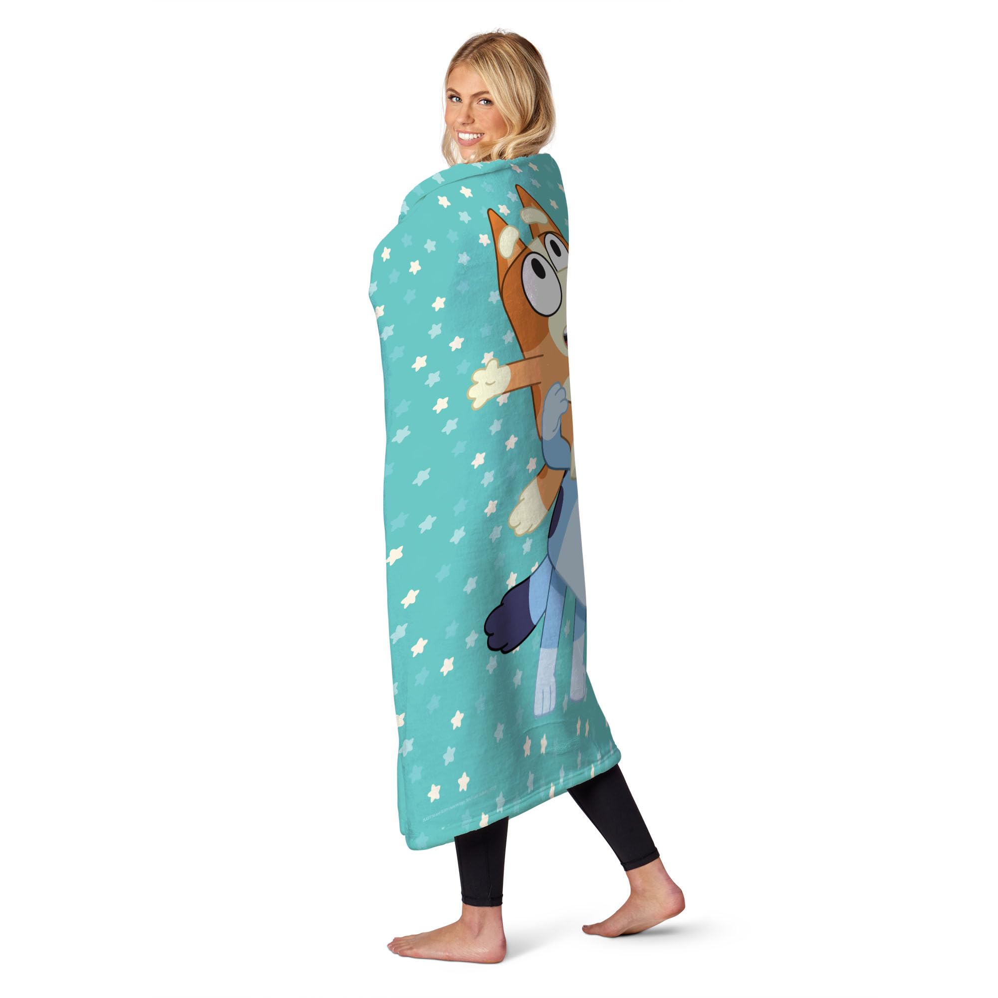 Northwest Bluey Silk Touch narzuta koc, 127 cm x 152 cm, Big Play