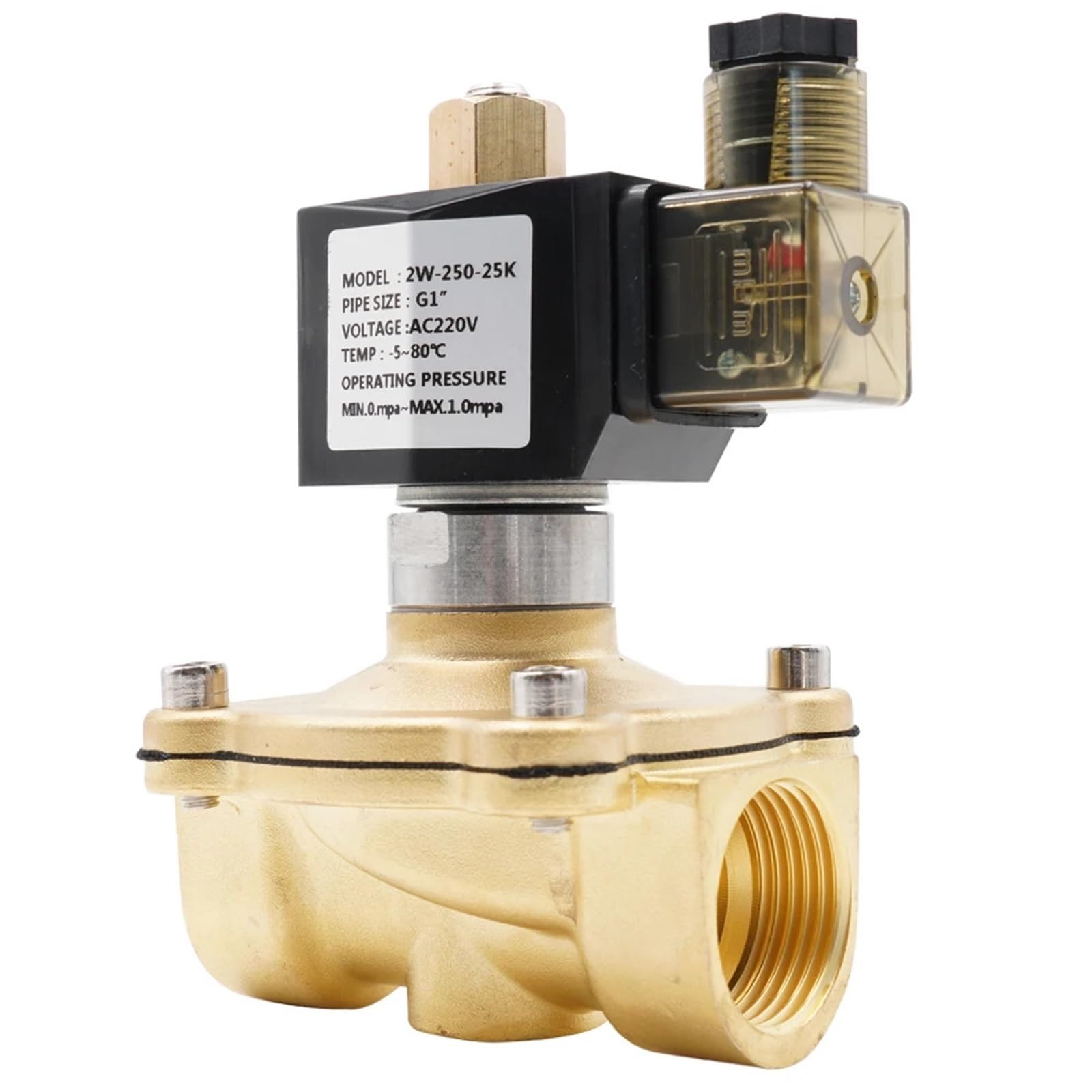 Valvola Sicurezza Ottone Elettrovalvola normalmente aperta in ottone, da G3/8" a G2",