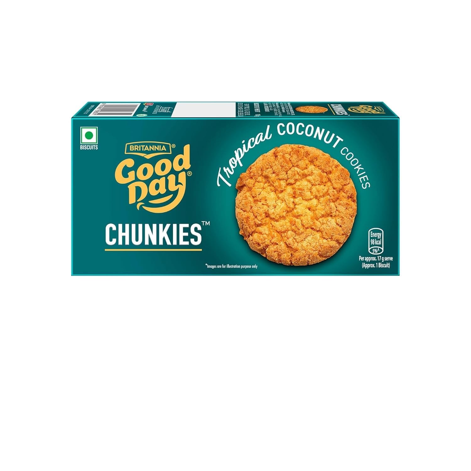 Britannia Good Day Chunkies Tropical Coconut Cookies, 100 grams