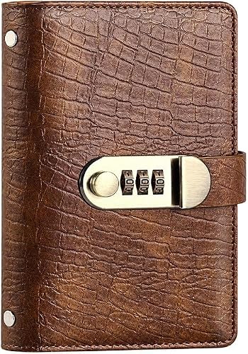 100 Lockable Savings Notebook, Money Saving Binder, Locking Banknote Collection