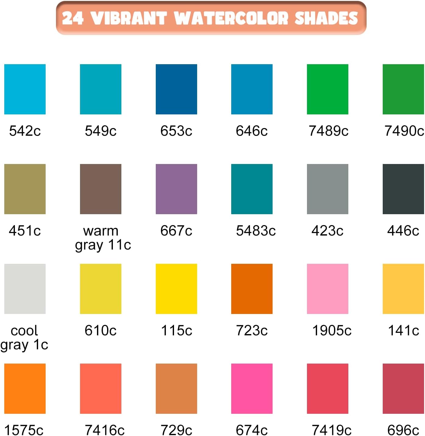 Watercolor Paint Set, Portable Travel Palette for Painting and Sketching image 3