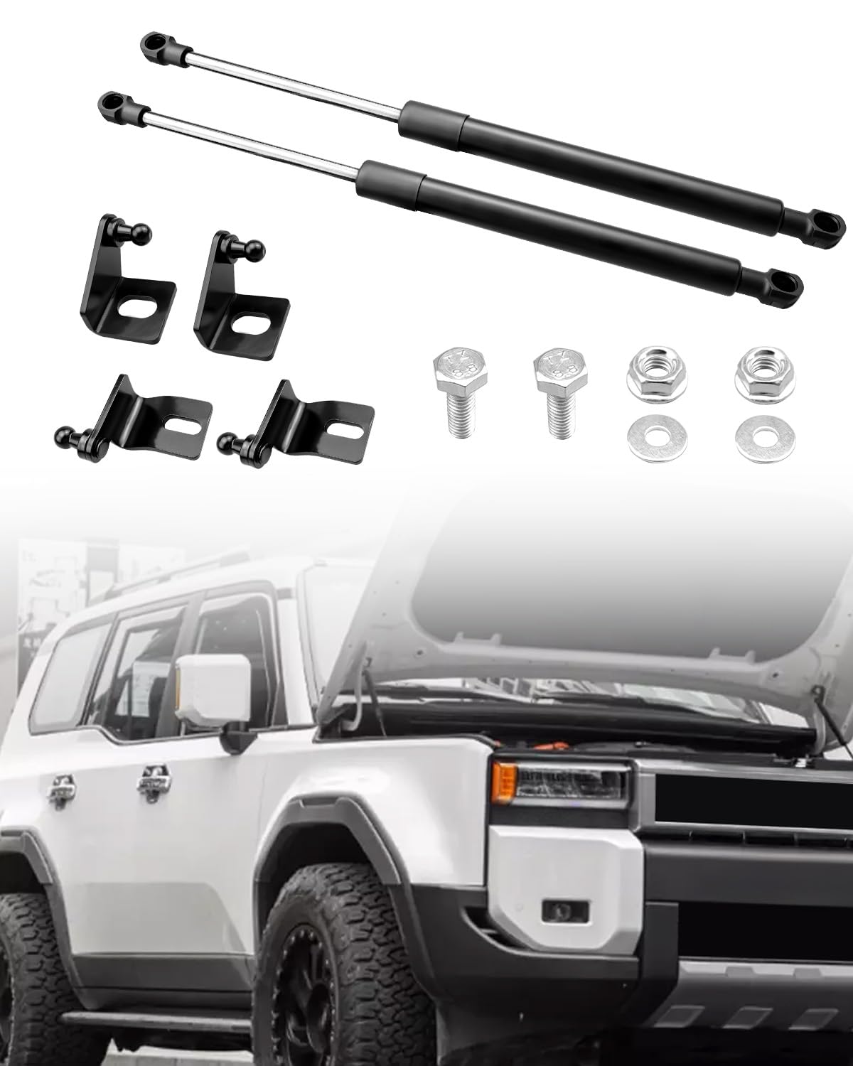 Fits For Toyota Land Cruiser LX470 Gas Spring Hood Lift Support Set 53440-69036