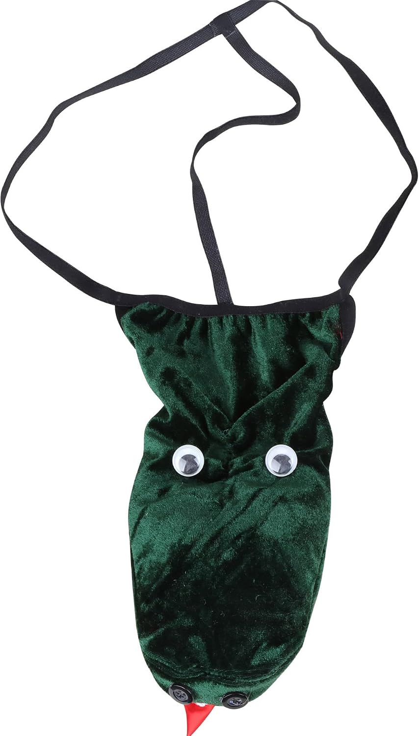 STIOEDYUAN Men's Novelty Funny Sexy Thong Exotic G-String T-Back Underwear Halloween Christmas Gag Gift