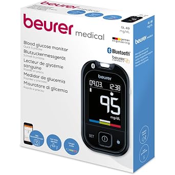Beurer Medical GL 49 (mg/dL) Blutzuckermessgerät-Set