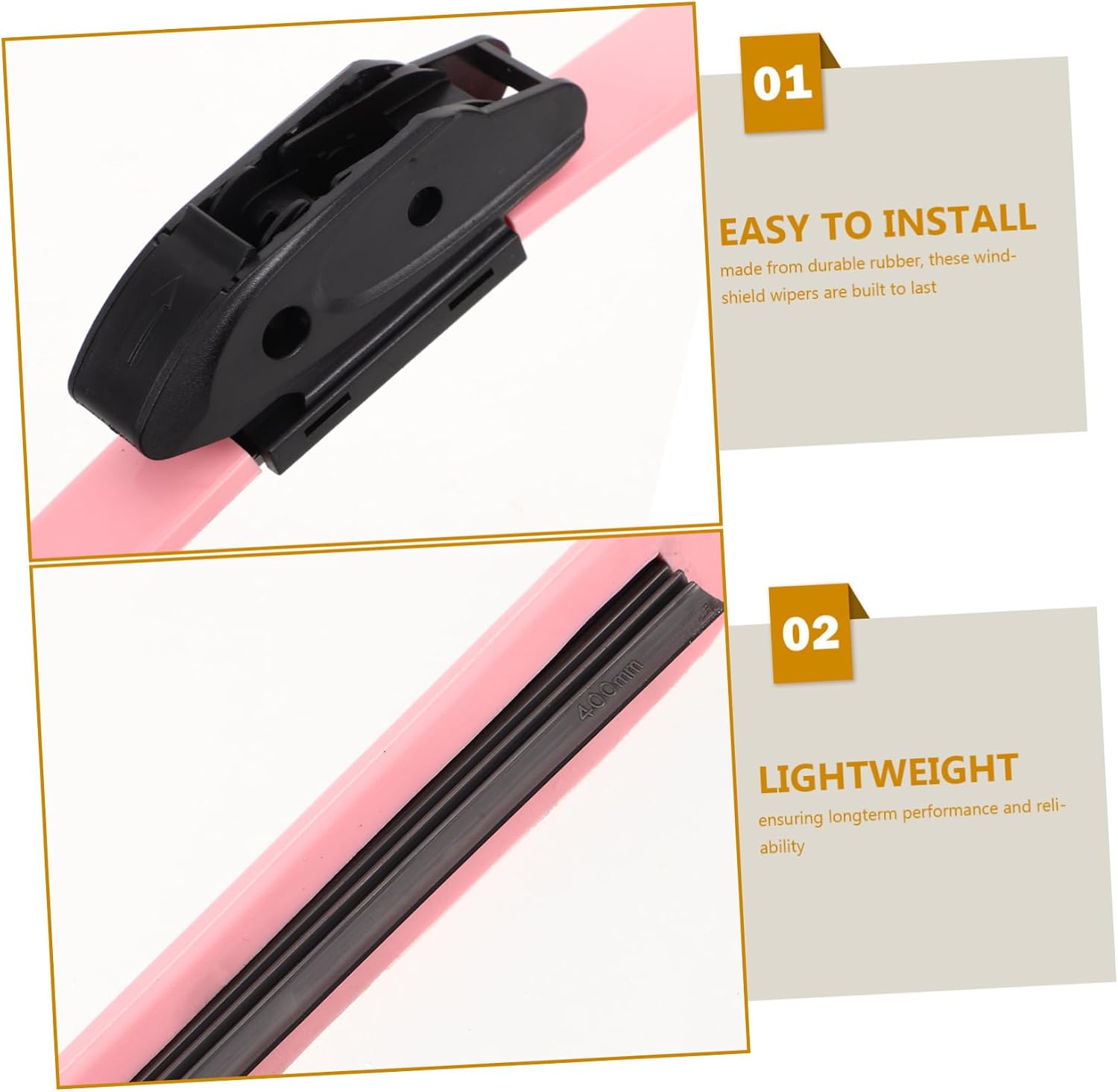GLEAVI Fit Windshield Wipers Durable Soft Rubber Strips for Enhanced Visibility Easy Installation Smooth Quiet Operation Design for All Car Models