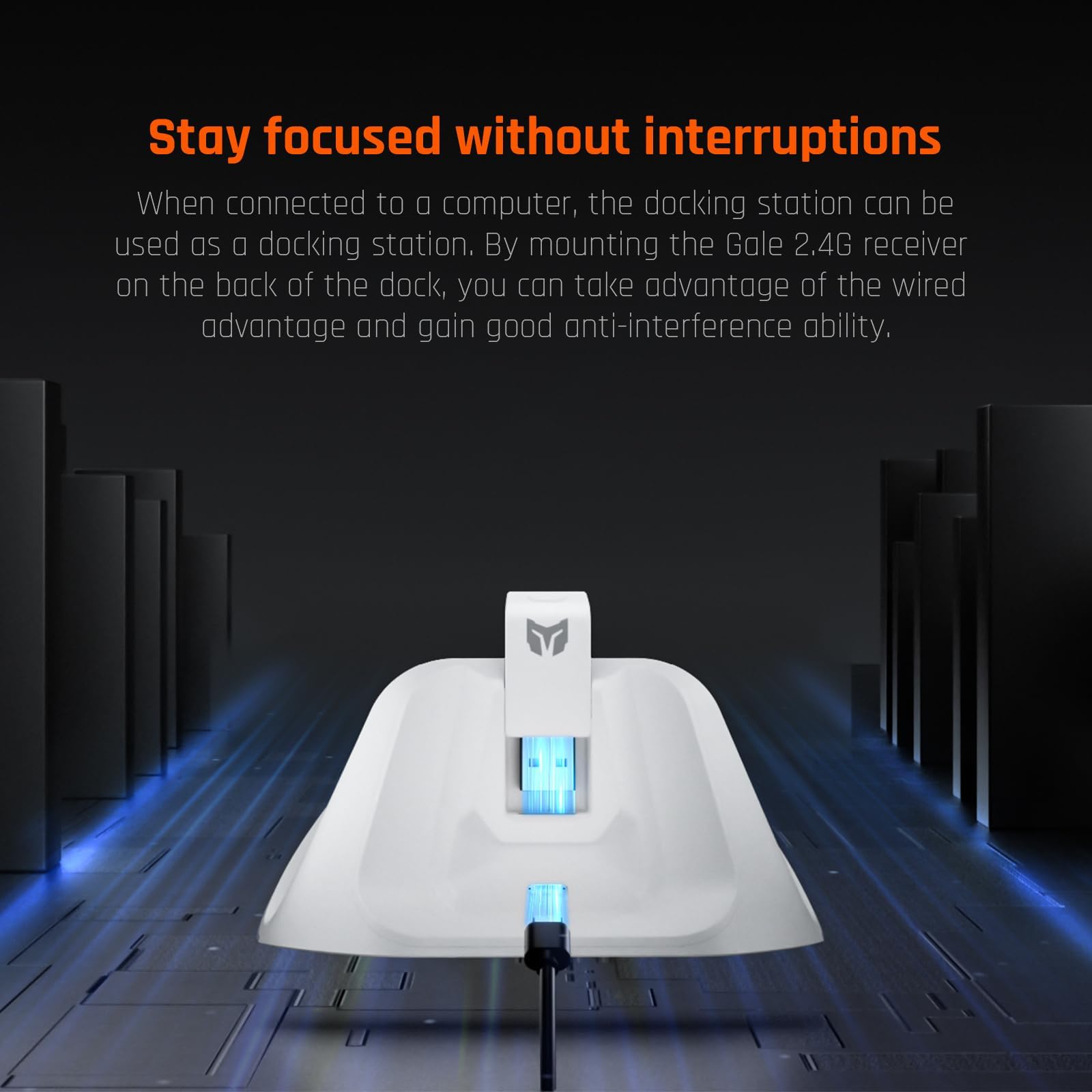BIGBIG WON Gale PC Controlador inalámbrico Motion zieling,Hall trigger, 4 botones personalizados,controlador de juego de aplicación PC/Switch/IOS/Android,con estación de carga (Blanco)