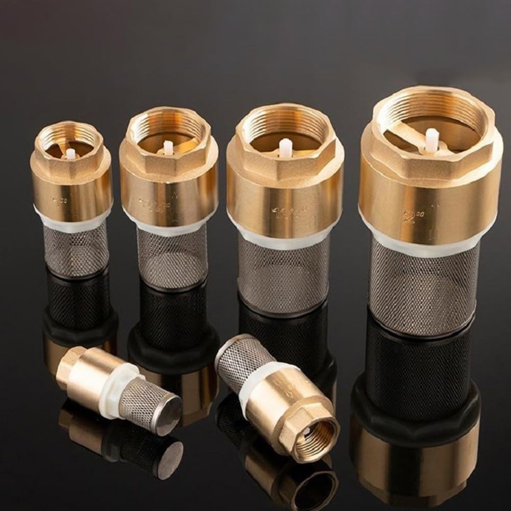 Valvola di fondo in ottone DN40 DN50 con filettatura interna per pompa dell'acqua Linea di aspirazione verticale e design del filtro a rete (DN50)