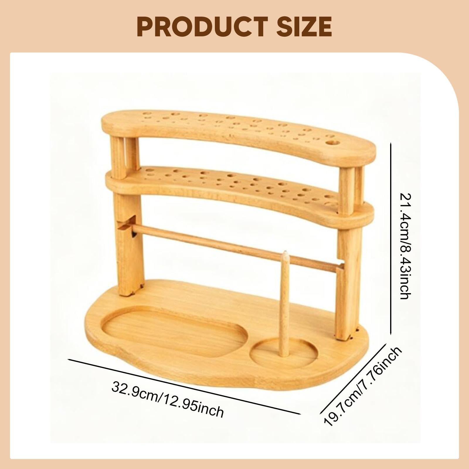 Soporte para Hilo de, Estante de Almacenamiento para Accesorios de Costura Y Tejido en Casa.
