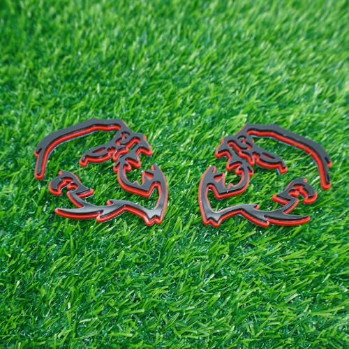 Image of 2Pc Gorilla Emblems 3D Badge Decal Sticker Fit for Universal Car Truck Motorcycles (Redline)