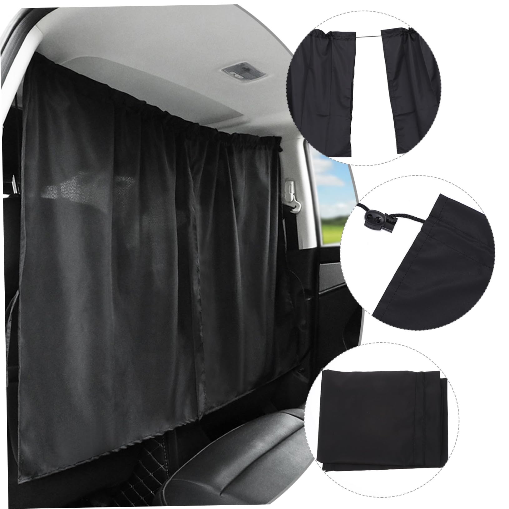 SOLUSTRE 2 Piezas Cortina De Privacidad Sombra para Coche Cortina De Coche Sencilla Cubierta De Ventana Opaca as Semitransparentes as De Ventana De Privacidad Sol Pongis