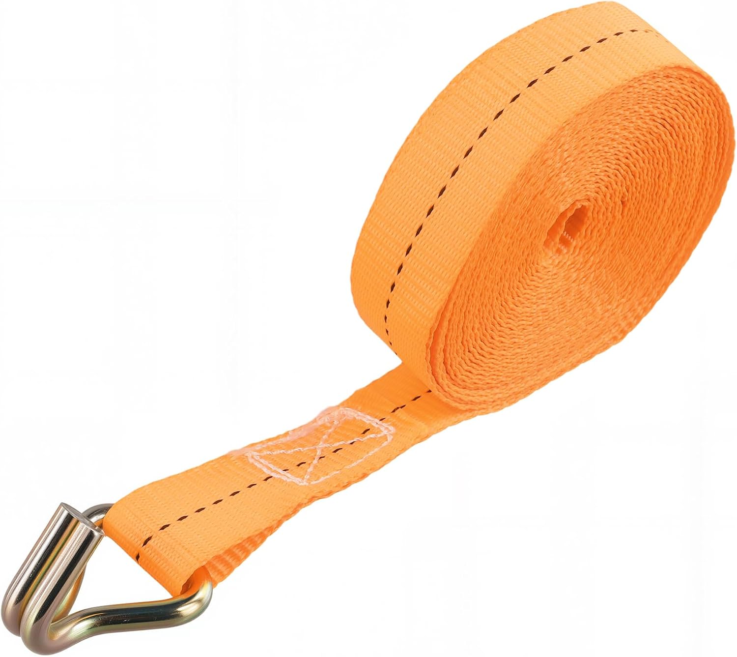 4 Pack 1 Inch Ratchet Straps, 20FT Heavy Duty Cargo Tie Down Ratchet Straps with Double J Hooks, Orange Ratcheting Securing Strapsfor Trucks, Trailers, Motorcycles, Kayak Roof Rack