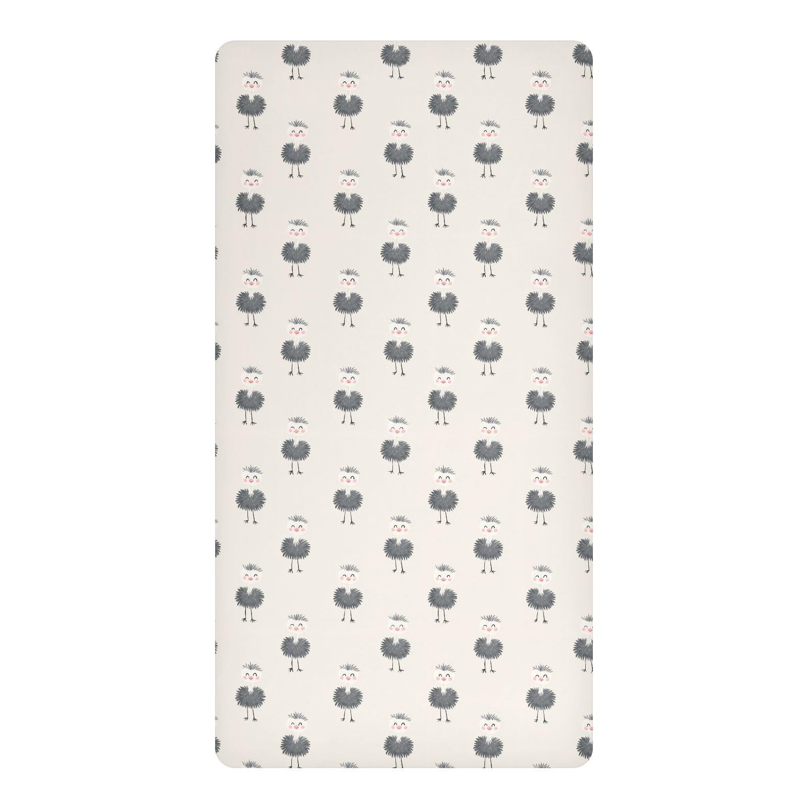 Drap housse imperméable en mousseline pour lit bébé émeu 132x71