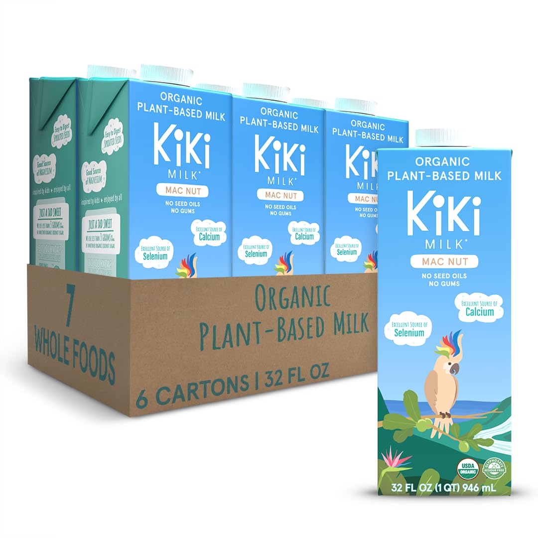 Amazon.com: Kiki Milk Plant-Based Milk - Organic Mac Nut Seed Milk