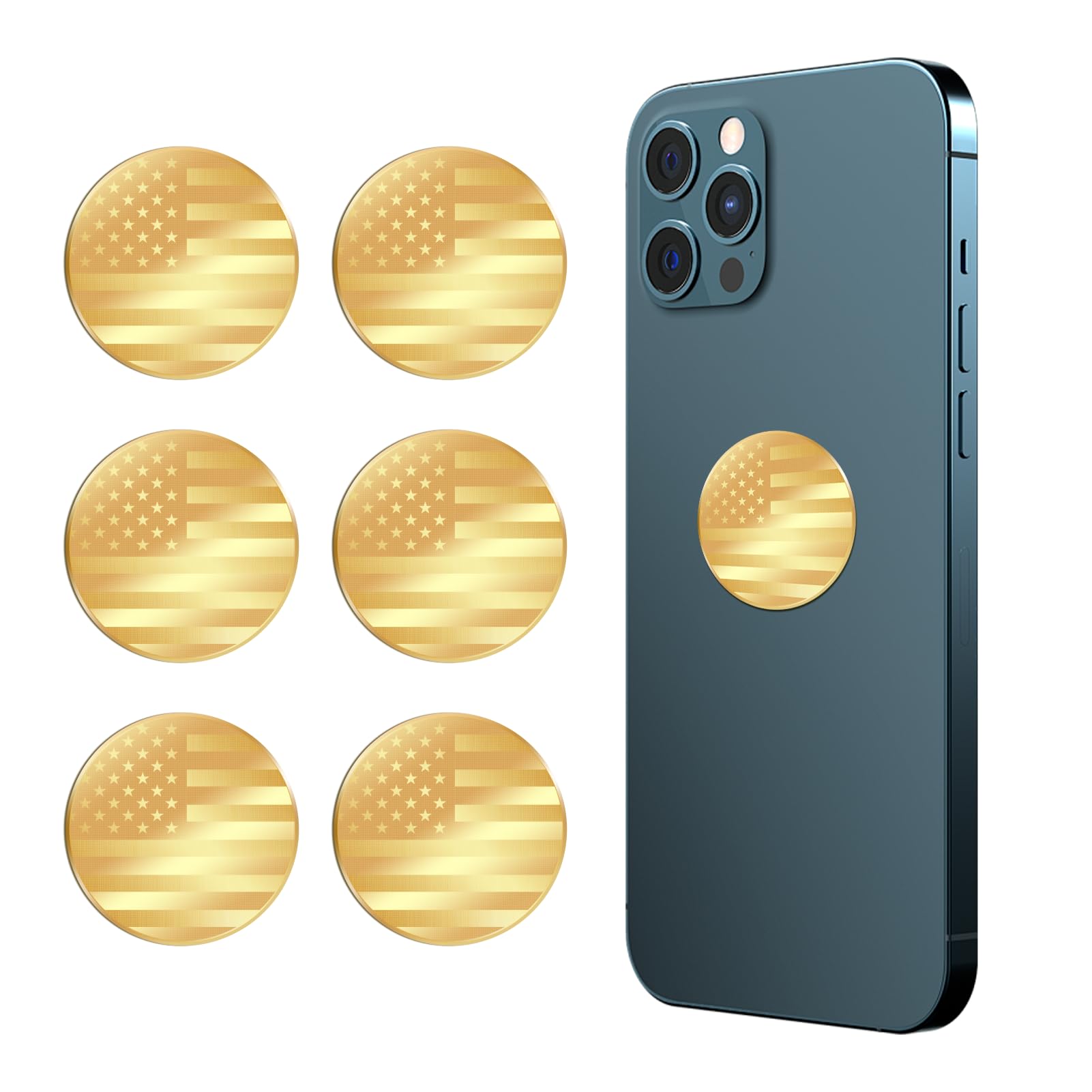 6 Pcs Cell Phone Protection Sticker, 5G New Phone Protector, 360 Round Block Electromagnetic Waves for Mobile, Computer, Radio, Laptop, Tablet PC, WiFi Router, TV, All E-Devices
