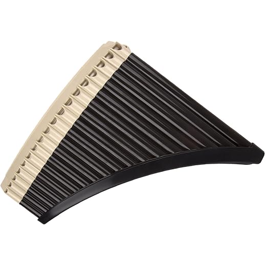 THE STYLE SUTRA Pan Flutes Resin Folk Musical Instrument for Musical Gift Music Lover 18 Pipes Brown