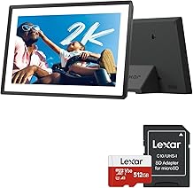 pexar 2K Digital Picture Frame and Lexar E-Series 512GB Micro SD Card