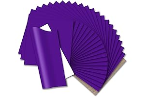 HTVRONT HTV Heat Transfer Vinyl Bundle: 24 Pack Purple Iron on Vinyl...