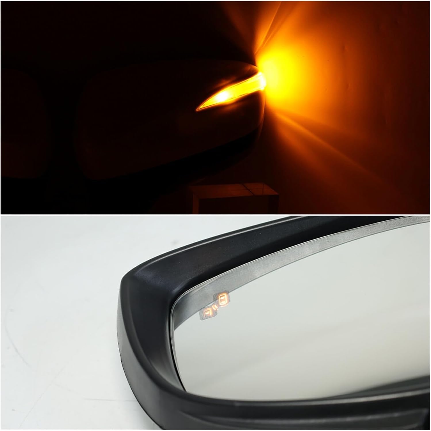 9 Pin Rear View Mirror Assembly Compatible with Mazda CX-5 GH KE 2015-2017 Primer Power Folding Blind Spot Side Light Car Accessories(1 Pair)