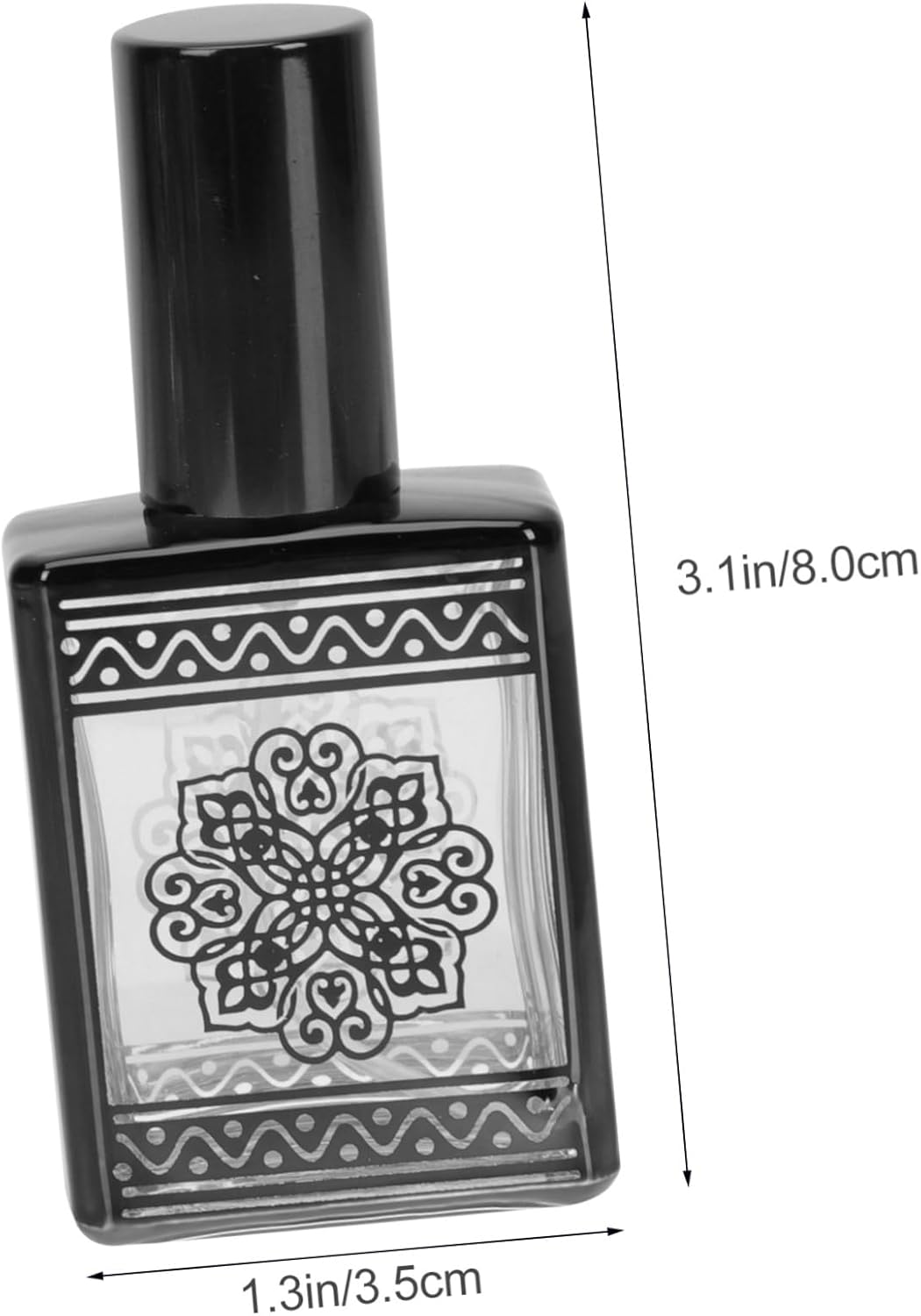 4pcs Refillable Perfume Spray Bottles Cosmetic Sub Bottles for Travel Essential Oils and Makeup Remover Compact and Design Random Floral Pattern