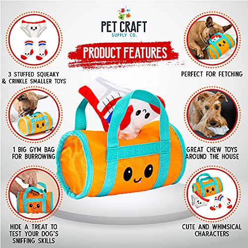 Pet Craft Supply Hide&Seek Plush Dog Toys Crinkle Squeaky Interactive Burrow Activity Puzzle Chew Fetch Treat Hiding Brain Stimulating Cute Funny Toy Bundle Pk for Small&Medium Dogs Puppies,4Piece Set Pet Craft Supply Hide&Seek Plush Dog Toys Crinkle Squeaky Interactive Burrow Activity Puzzle Chew Fetch Treat Hiding Brain Stimulating Cute Funny Toy Bundle Pk for Small&Medium Dogs Puppies,4Piece Set