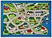 champion rugs Town City Roads Kids Racing Toys Play Village Fun Non-Slip Rug Play MAT Race CAR Tracks (3’ X 5’)