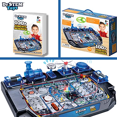 Image of Dr. STEM Toys Circuit Science Kit Includes Over 100 Electrical Experiments with Light, Sound, and Action - Ages 8+ Boys and Girls