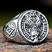 ZMY Home Owl & Skull Signet Ring - Masonic Design Statement Stainless Steel Jewelry (8)