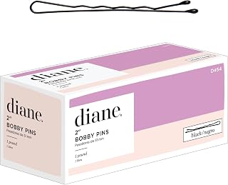 Diane 2-Inch Black Bobby Pins, 1 lb Bulk Pack (600 Pins) - Crimped Secure Hold for Updos, Buns & Hairstyles
