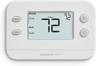 Honeywell Home X1N Non-Programmable Thermostat - Single-Stage 1H/1C, Large Clear Display, Easy Install, White