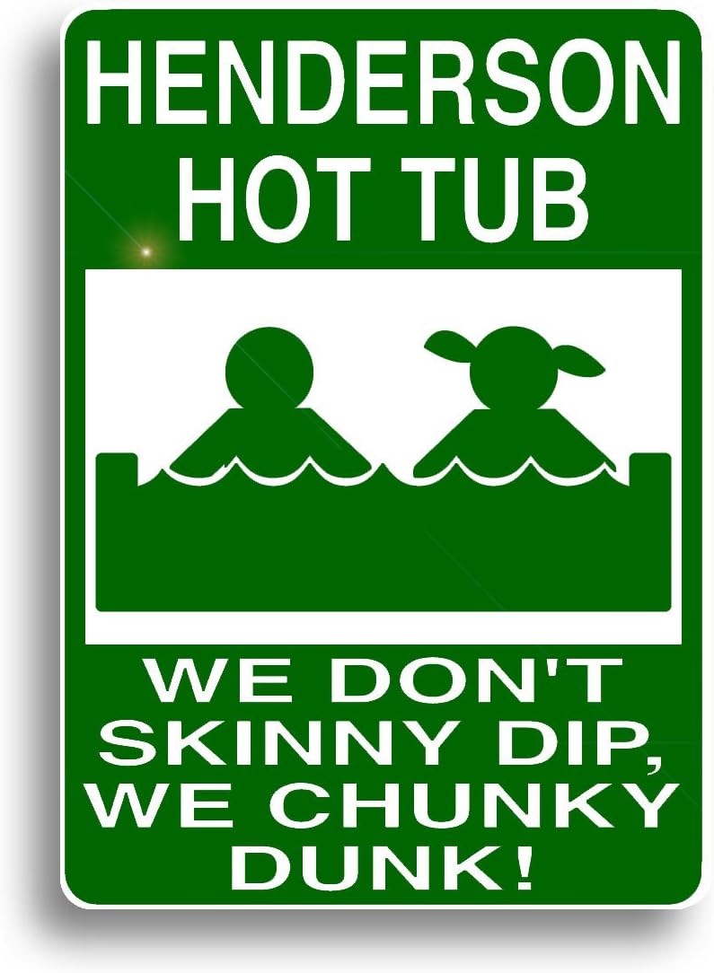 Personalized Funny Hot Tub Sign – Custom Aluminum Outdoor Décor – Weatherproof Spa Sign – Durable Indoor/Outdoor Use – Multiple Sizes & Colors