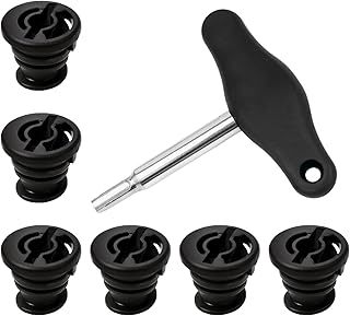6PCS Car Engine Oil Drain Plug Screw,OEM#06L103801 Oil Pan Plug with Sealing Ring & Upgraded Metal Oil-Drain Plugs Removal Tool,Compatible with Volkswagaen & Audi Car Accessories