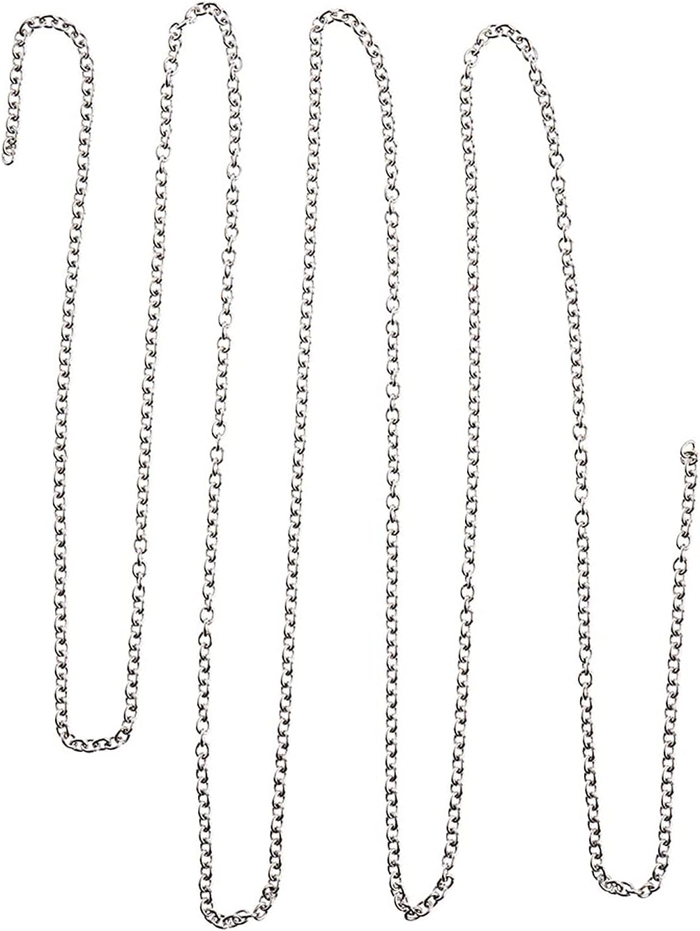 Stainless Steel Rolo Chain - 1 metre with 2.9x2.4mm Links - DIY Necklace Jewelry Making findings for Men Women Jewelry