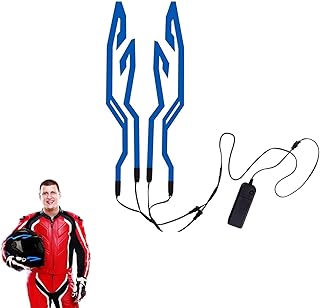 Bike Helmets Light - Helmets Light Strip LED, with 3 Modes - Night Riding Signal Helmets Light Sticker for Motorcycle, Bike Helmets Accessories Littryee