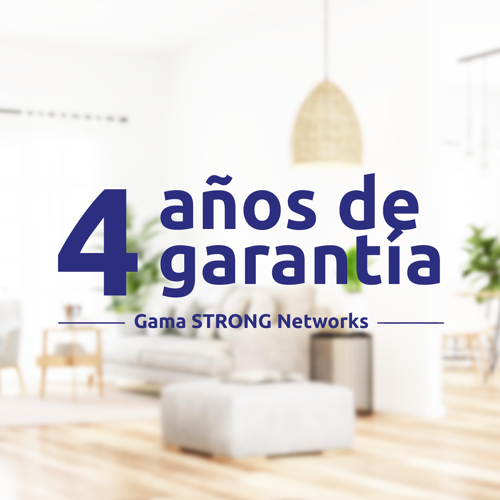 STRONG - Kit Powerline 600 - Triple Toma PLC - 600 Mbps - Compatible Box/Router - 1 Puerto Ethernet + Enchufe Filtrado - Instalación Plug & Play - Alta Velocidad - Blanco