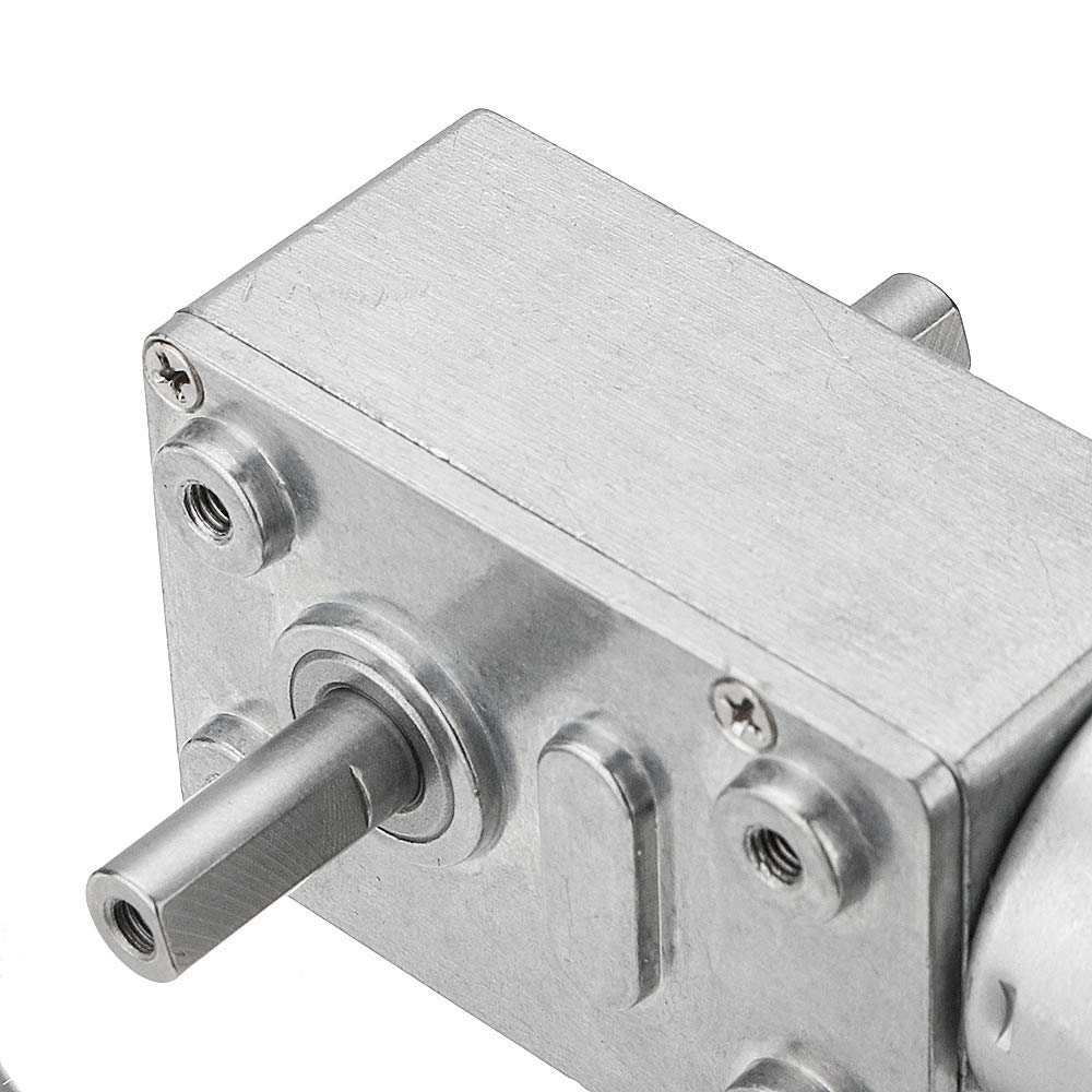 DollaTek JGY-370 DC 24 V 150 RPM podwójny wa?ek przek?adnia ?limakowa silnik samozaciskowy przek?adnia redukcyjna