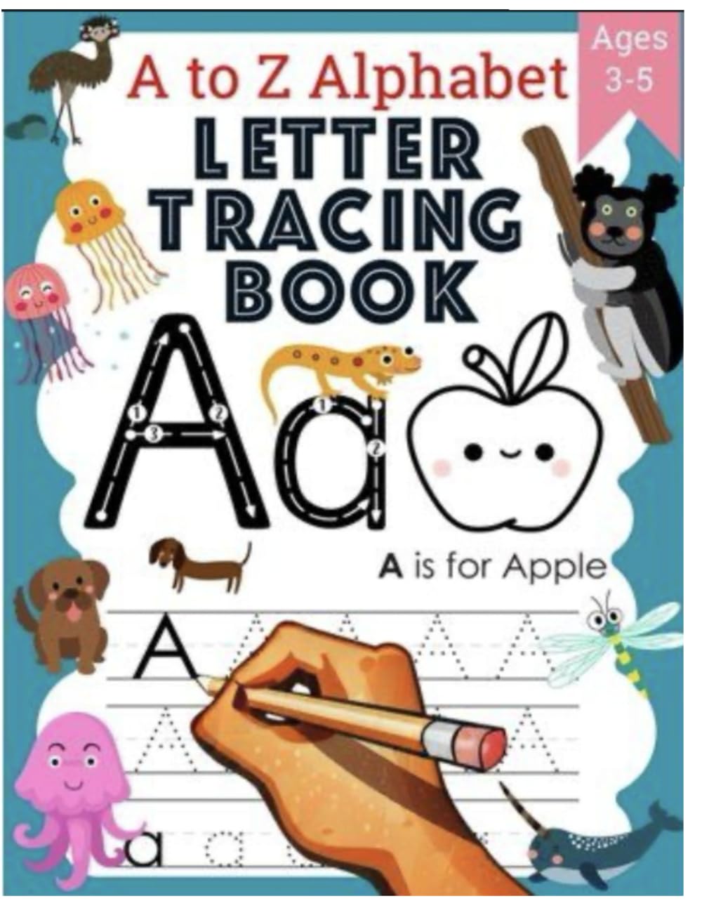 A to Z letter tracing book
