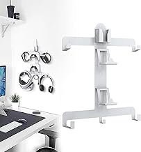 Wall Mount for PS VR2, PS VR2 Wall Mount Stand, All in 1 Sturdy Steel Storage Stand Holder, for Storing PS VR2&PS5 Game Accessories-Headsets,Controllers,Headphone,Remote,Cable,Strong&Durable