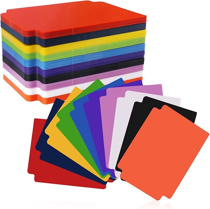 100pcs Trading Card Dividers, 3.7x2.7inch Card Sorting Dividers with