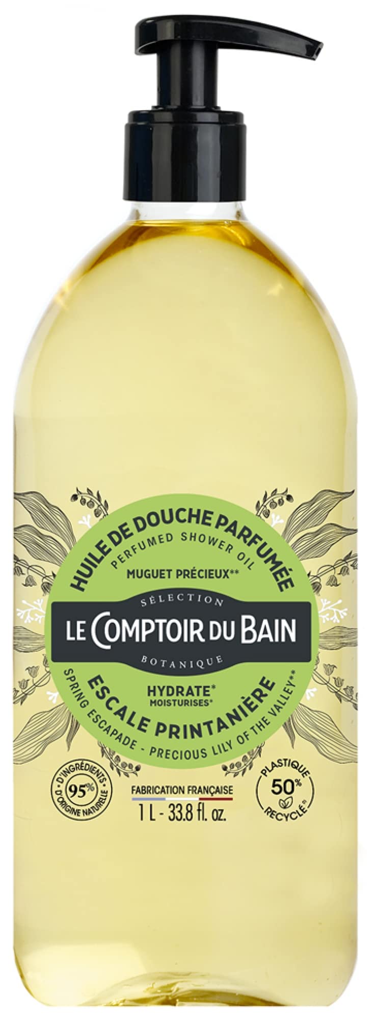 Le Comptoir du Bain Scented Shower Oil Spring Step 1 L