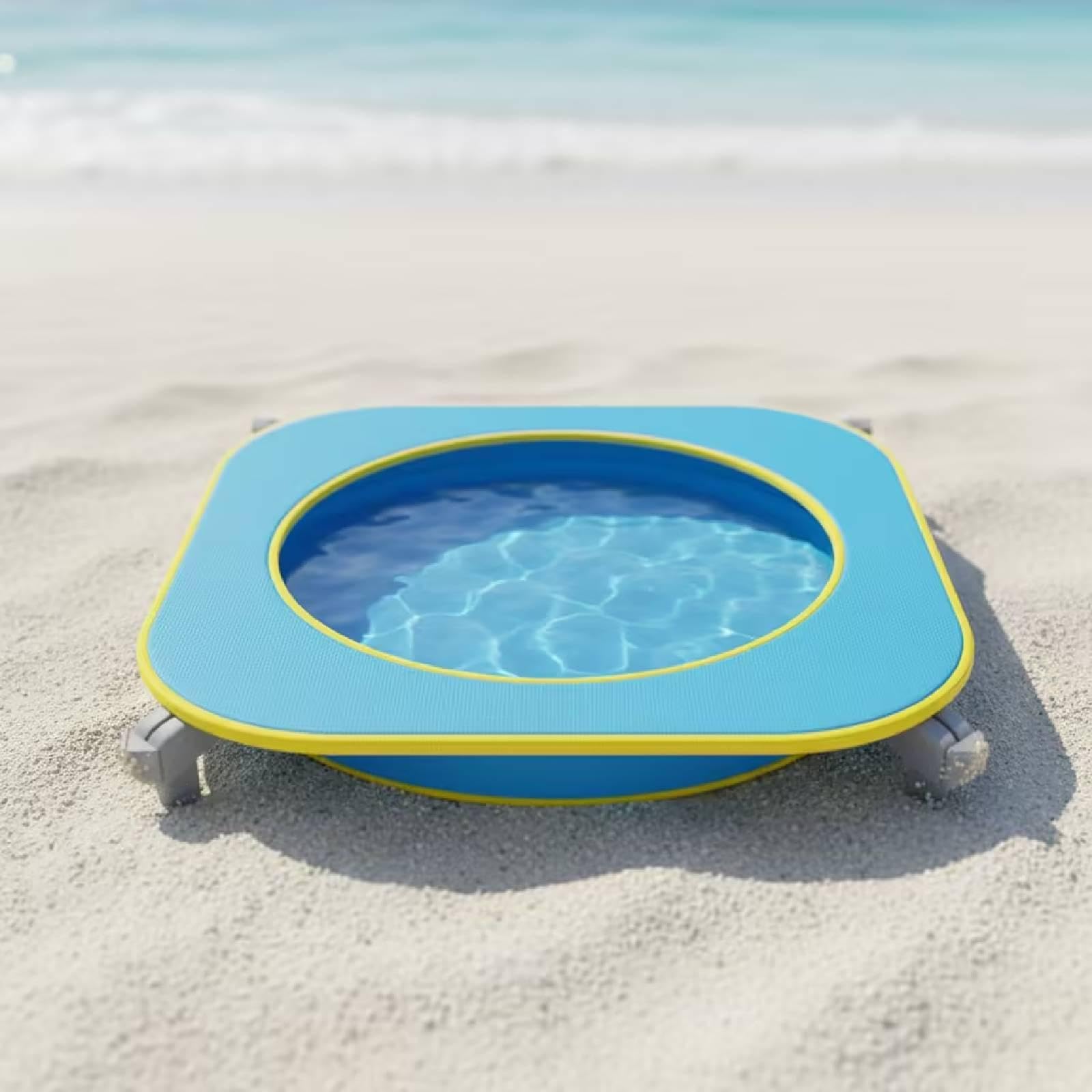 Qianly Tappetino da Gioco Sabbia E Acqua per Bambini Fornito con Utensili Sabbia Stoffa Leggera Resistente E Antivento Adatto per Spiaggia