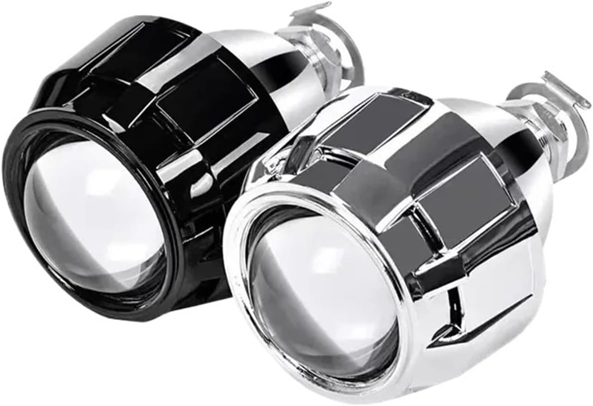 Universal Hid Headlight Assembly 2.5 Inch Double Light Bulb Car Lamp Repair Kit High Intensity Cross-border Lighting(Without)